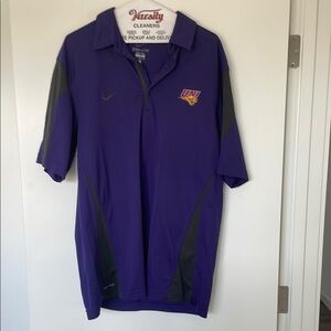 UNI Purple and Gray Nike Polo Shirt
